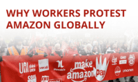 why workers protest amazon globally